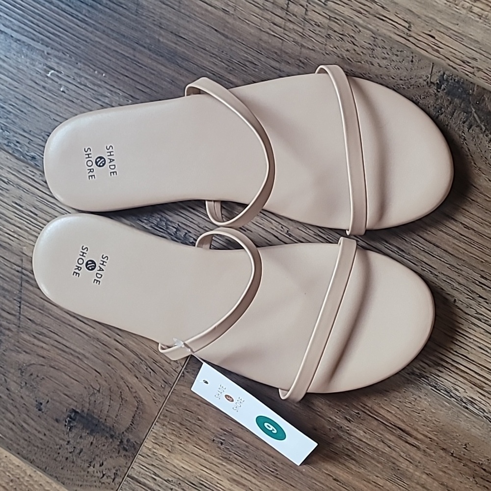 Shade & Shore Sandals, Size 9, Tan